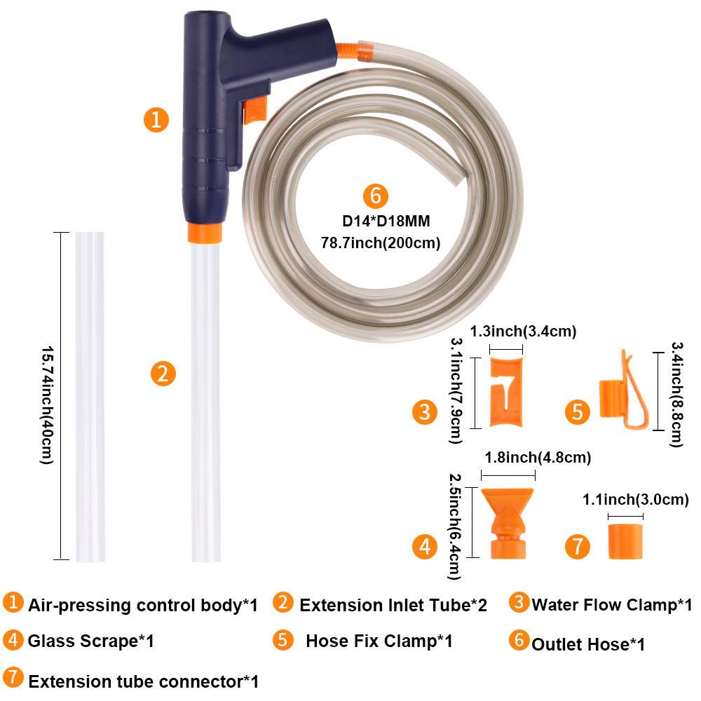 Multi-Function Water Exchanger: Sand Washing, Water Change, And Algae Scraping-0