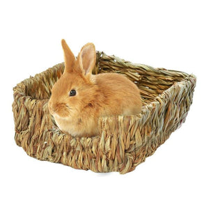 Hand-Woven Grass Hideaway: Natural Nest For Rabbits And Guinea Pigs-4