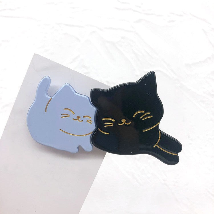 PAWSOME PETS NEW YORK Hand-painted Friendship Cat Hair Clip all colors | Eco-Friendly-1