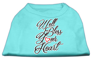 Pet Dog & Cat Shirt Screen Printed, "Well Bless Your Heart"-5