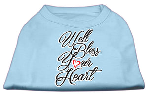 Pet Dog & Cat Shirt Screen Printed, "Well Bless Your Heart"-6