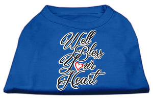 Pet Dog & Cat Shirt Screen Printed, "Well Bless Your Heart"-8