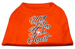 Pet Dog & Cat Shirt Screen Printed, "Well Bless Your Heart"-13