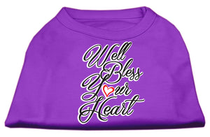 Pet Dog & Cat Shirt Screen Printed, "Well Bless Your Heart"-14