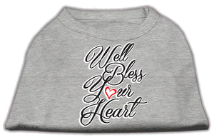 Pet Dog & Cat Shirt Screen Printed, "Well Bless Your Heart"-11