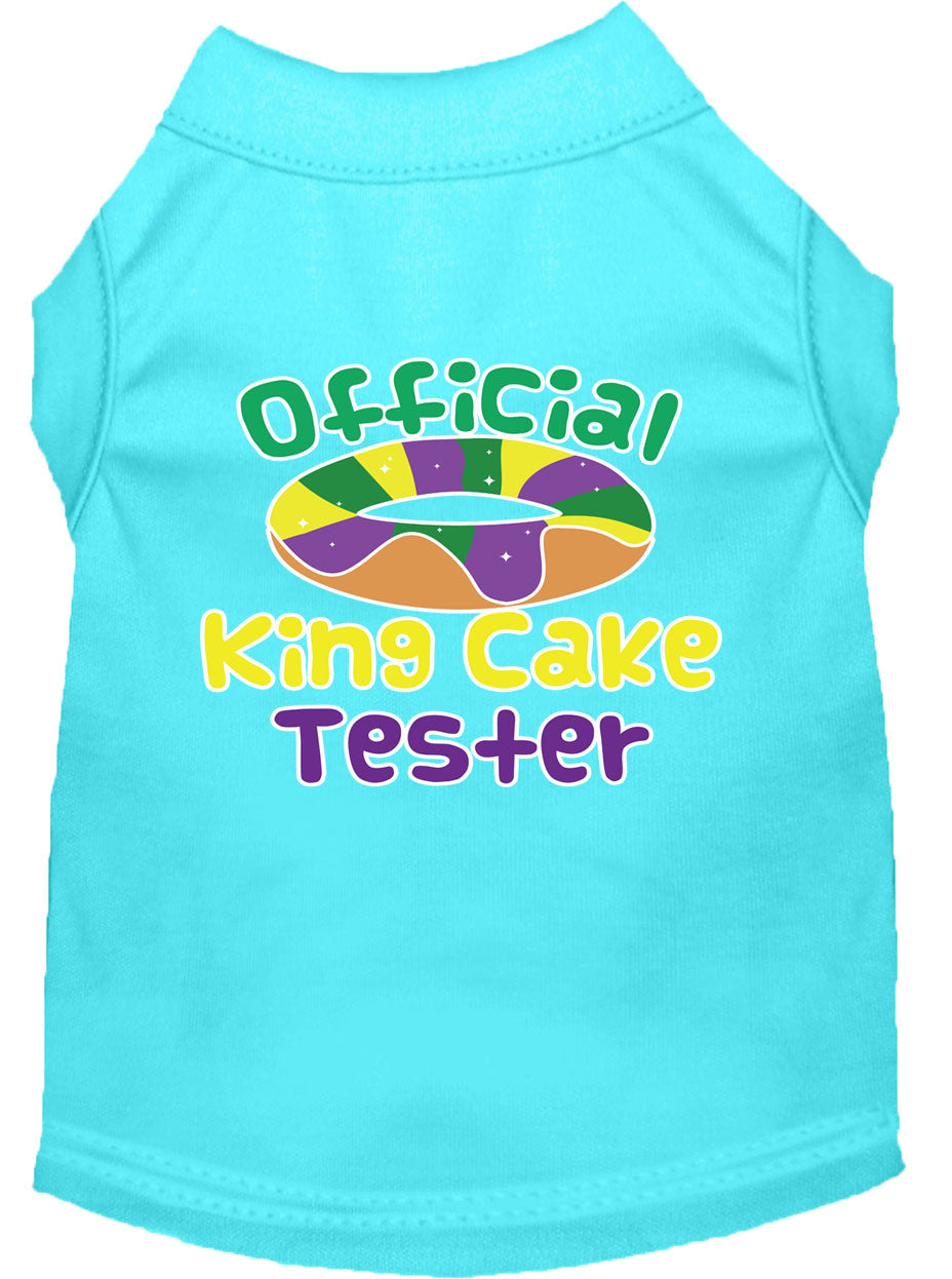 Pet Dog & Cat Shirt Screen Printed, "King Cake Tester"-9