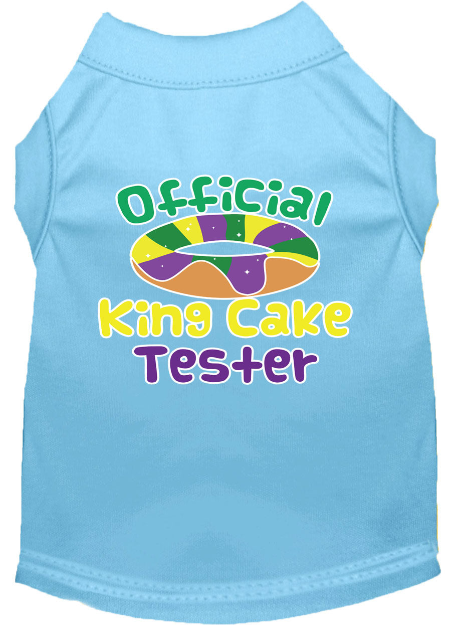 Pet Dog & Cat Shirt Screen Printed, "King Cake Tester"-13