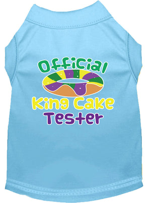 Pet Dog & Cat Shirt Screen Printed, "King Cake Tester"-13