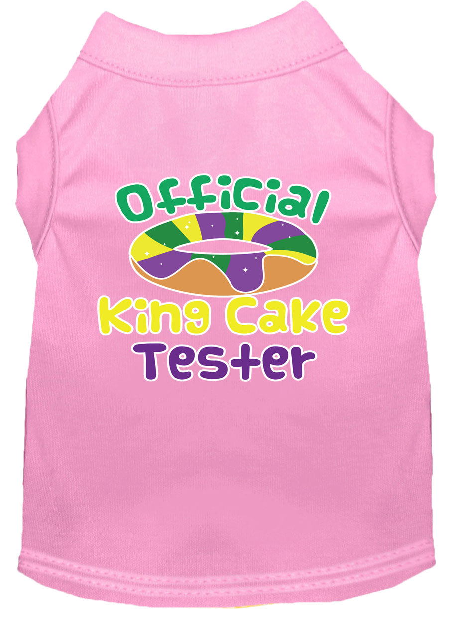 Pet Dog & Cat Shirt Screen Printed, "King Cake Tester"-10