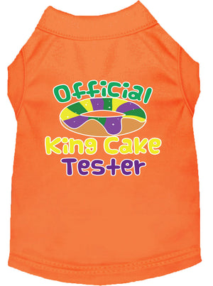 Pet Dog & Cat Shirt Screen Printed, "King Cake Tester"-6