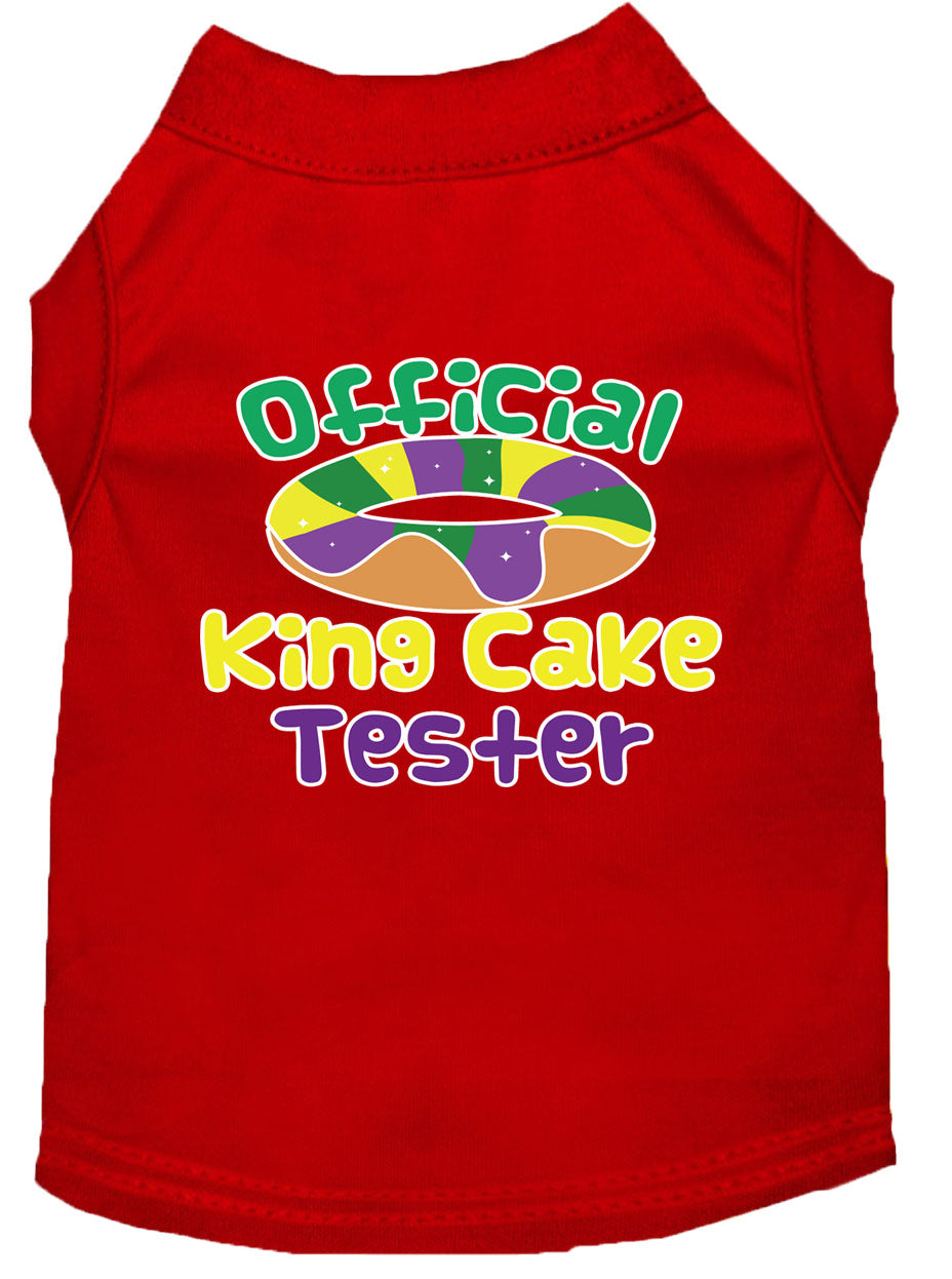 Pet Dog & Cat Shirt Screen Printed, "King Cake Tester"-5