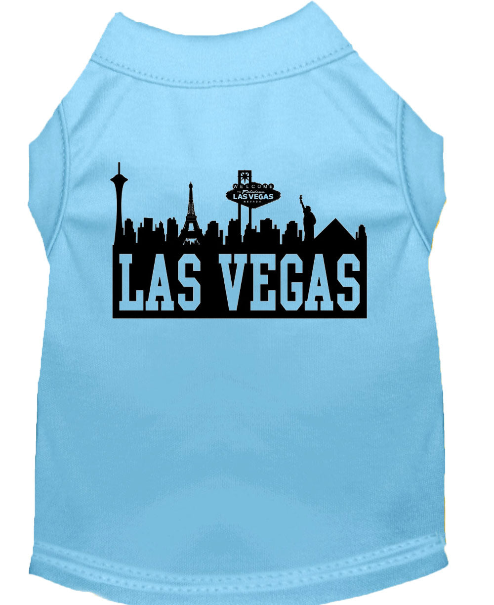 Pet Dog & Cat Shirt Screen Printed, "Las Vegas Skyline"-5