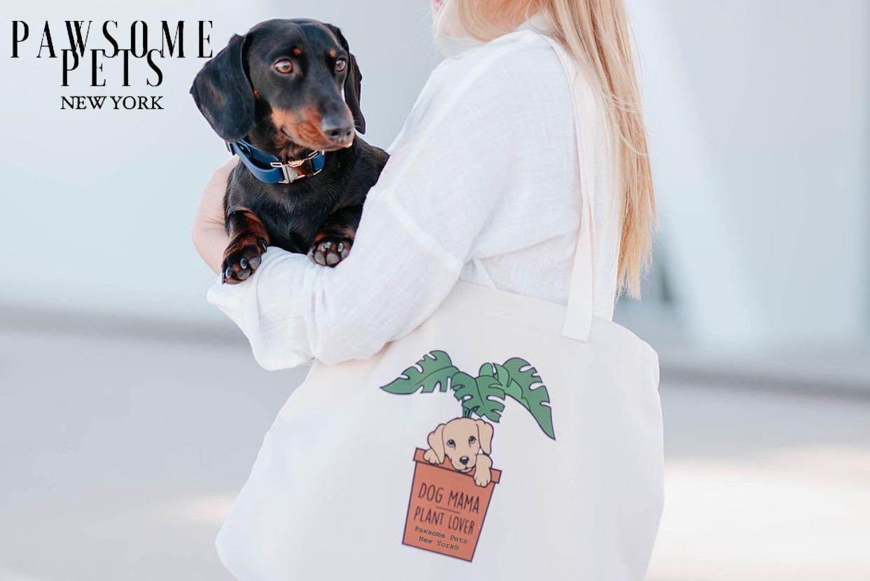 TOTE BAG - DOG MAMA PLANT LOVERS-0