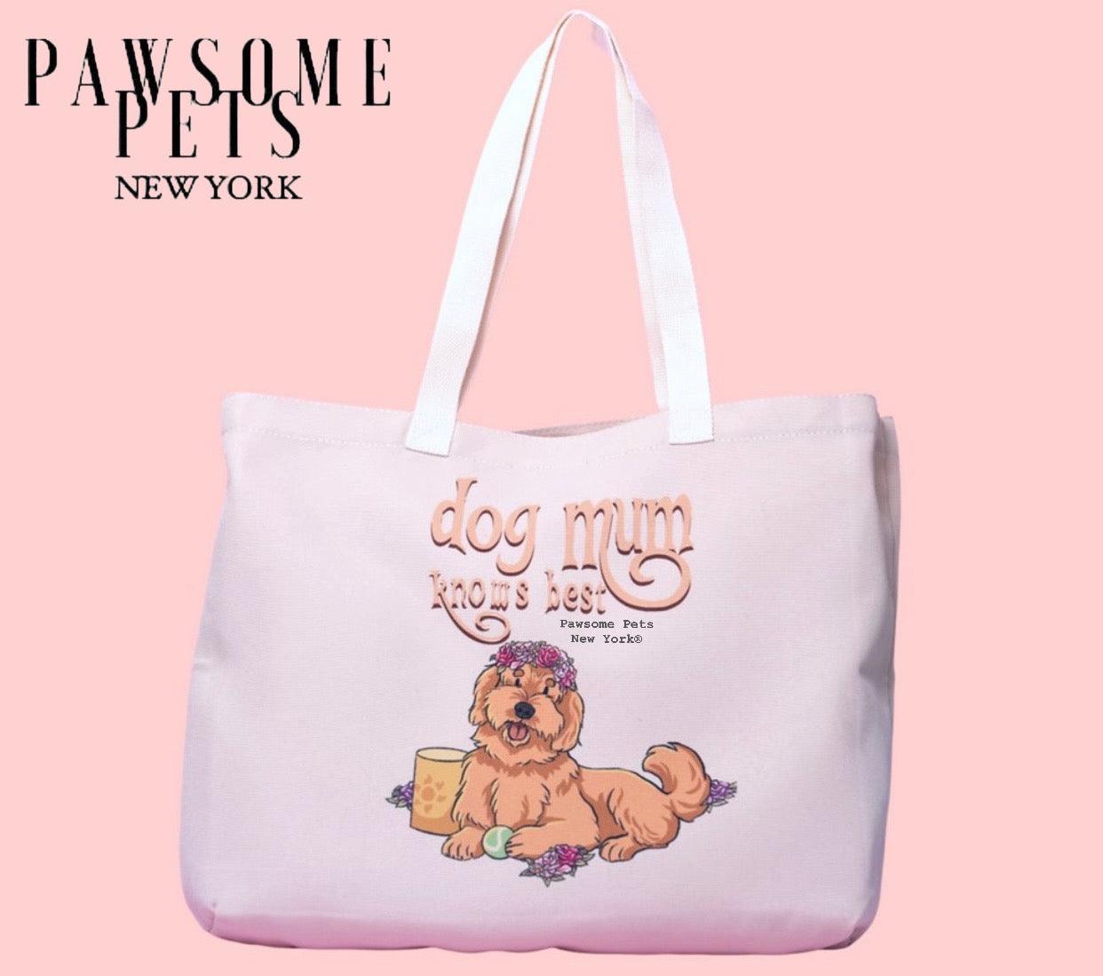 TOTE BAG - DOG MOM-0