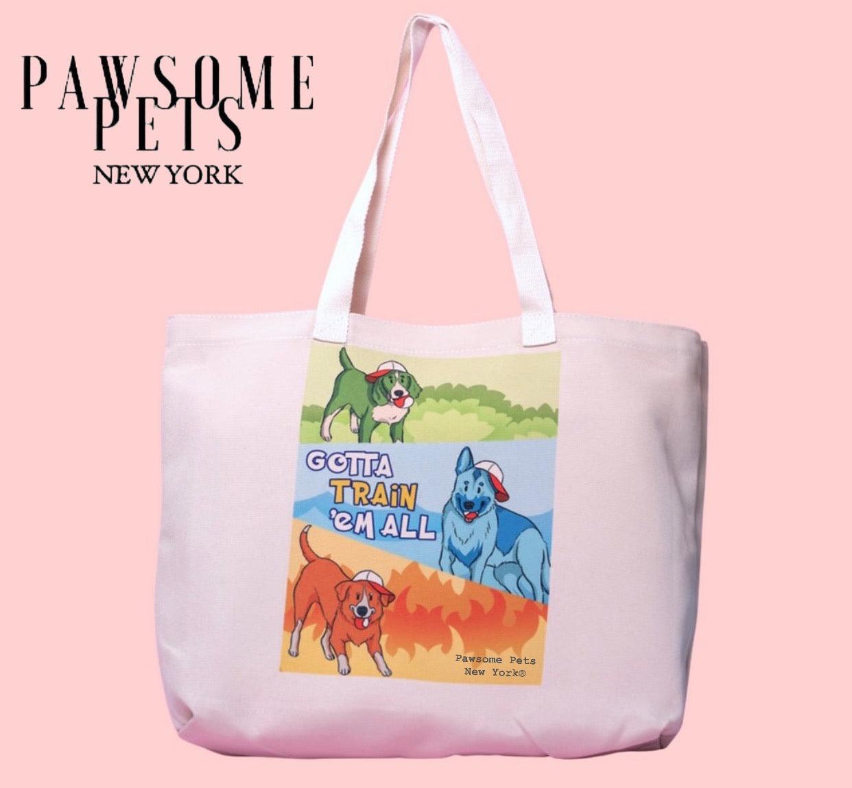 TOTE BAG - GOTTA TRAIN EM ALL-0