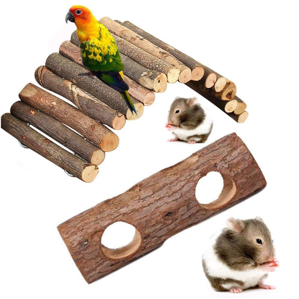 Wooden Hamster Adventure Tube-2