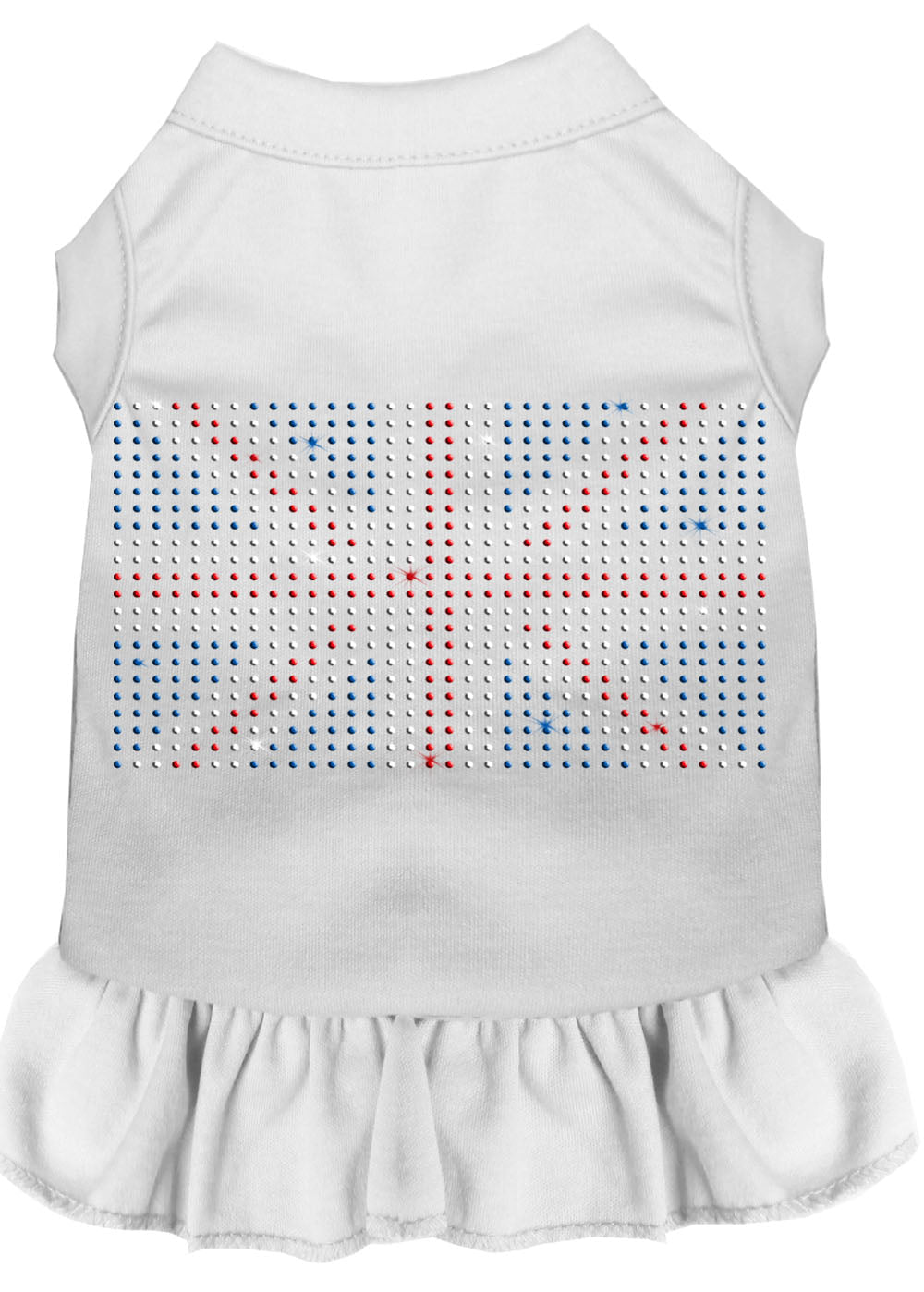 Pet Dog & Cat Dress Rhinestone, "British Flag"-10