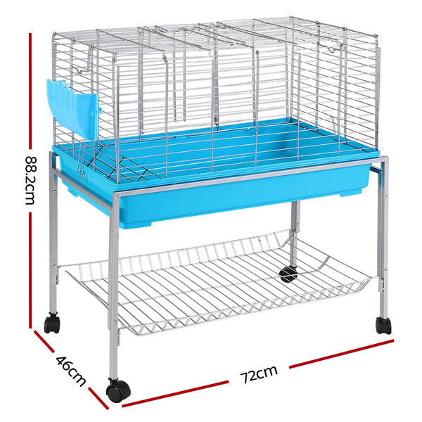 Indoor Hamster Enclosure Carrier Bunny Blue-2