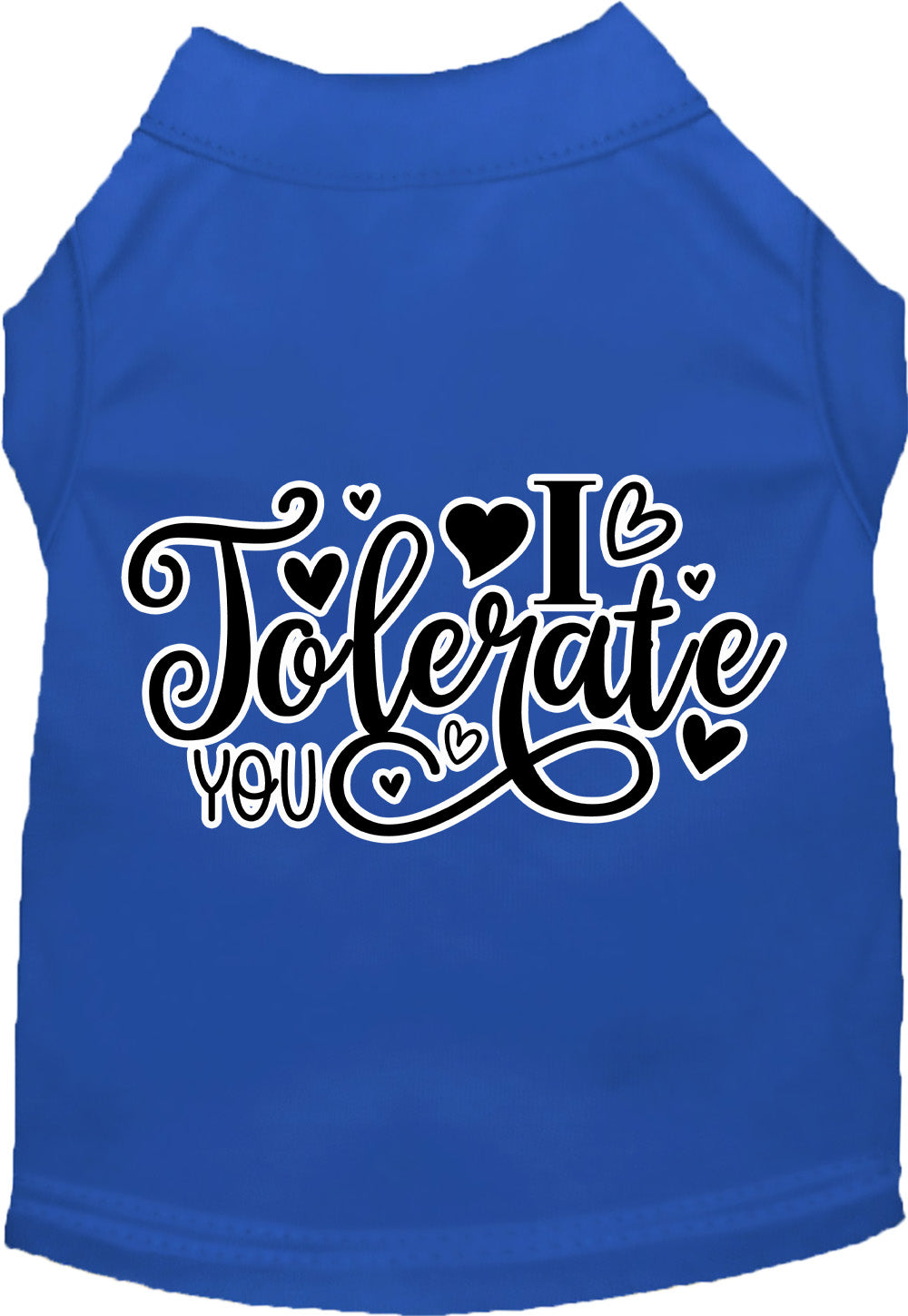 Adorable Cat or Dog Shirt for Pets "I Tolerate You"-4