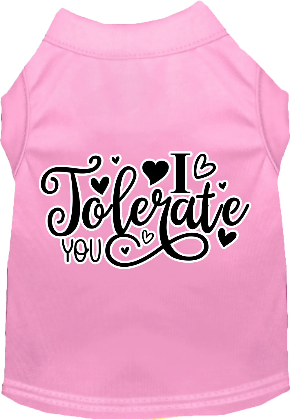 Adorable Cat or Dog Shirt for Pets "I Tolerate You"-8