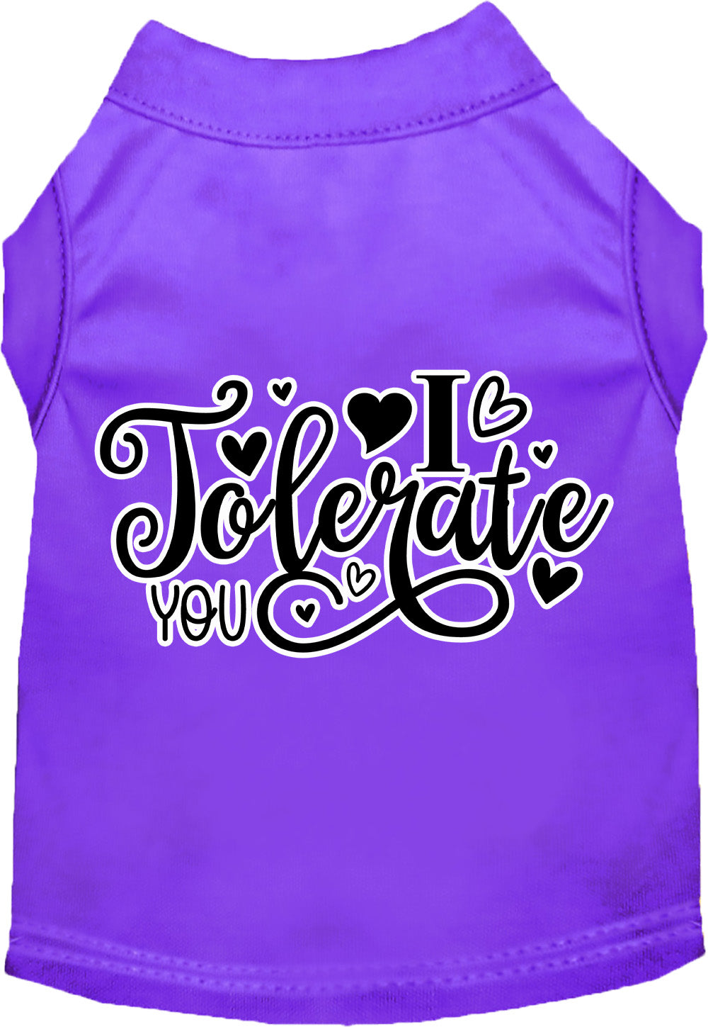 Adorable Cat or Dog Shirt for Pets "I Tolerate You"-9