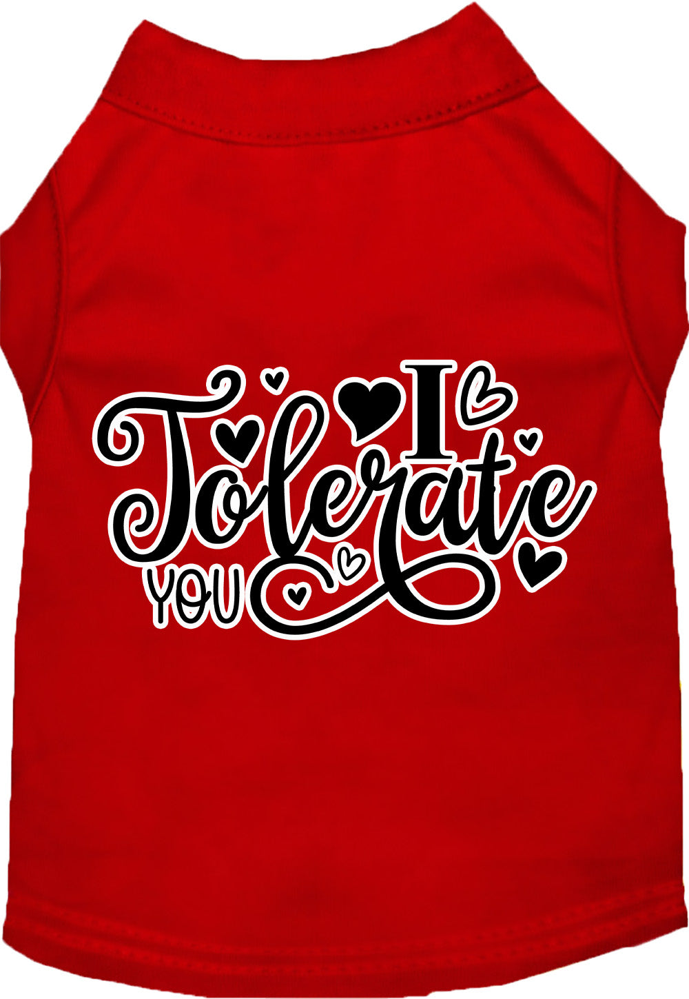 Adorable Cat or Dog Shirt for Pets "I Tolerate You"-10