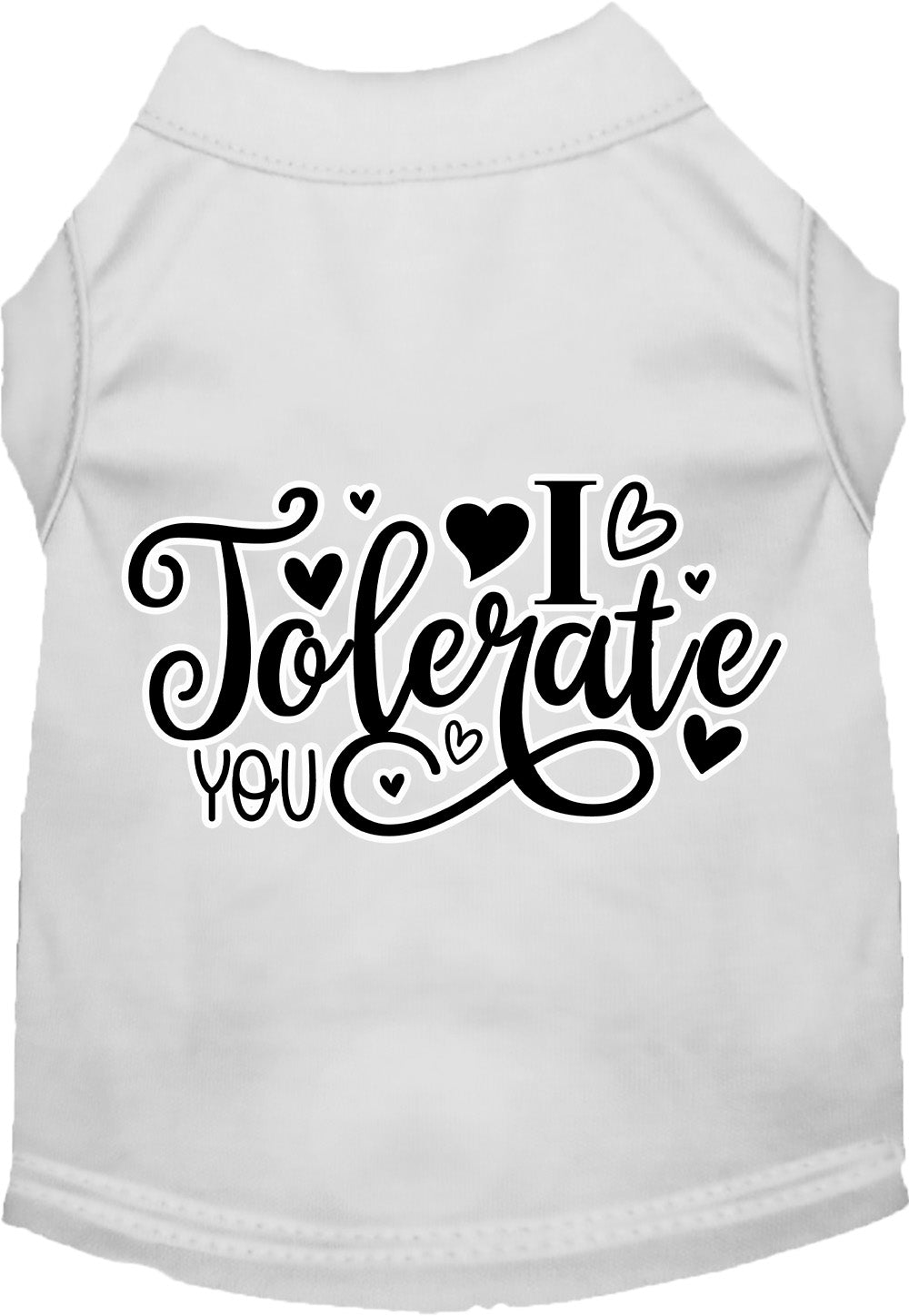 Adorable Cat or Dog Shirt for Pets "I Tolerate You"-11