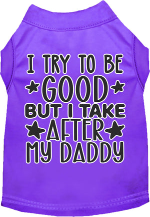 "I Take After Daddy" Adorable Cat or Dog Shirt for Pets-2