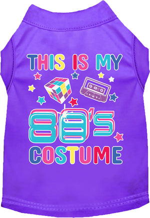 Halloween Costume Cat or Dog Shirt for Pets "Technicolor 80's Costume"-7