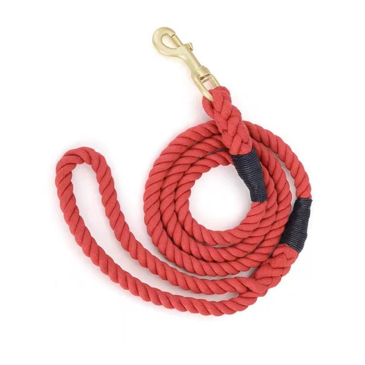 Dog Rope Leash - Cranberry-0