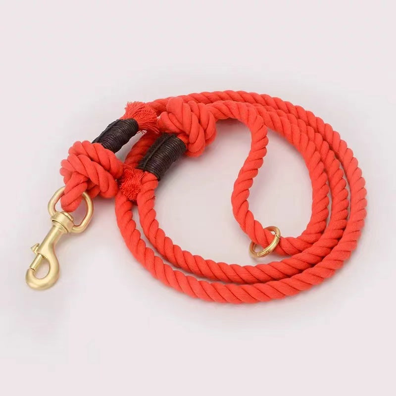 Dog Rope Leash - Ferrari Red-0