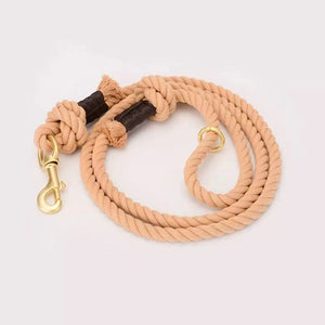 Dog Rope Leash - Cotton Coral-0