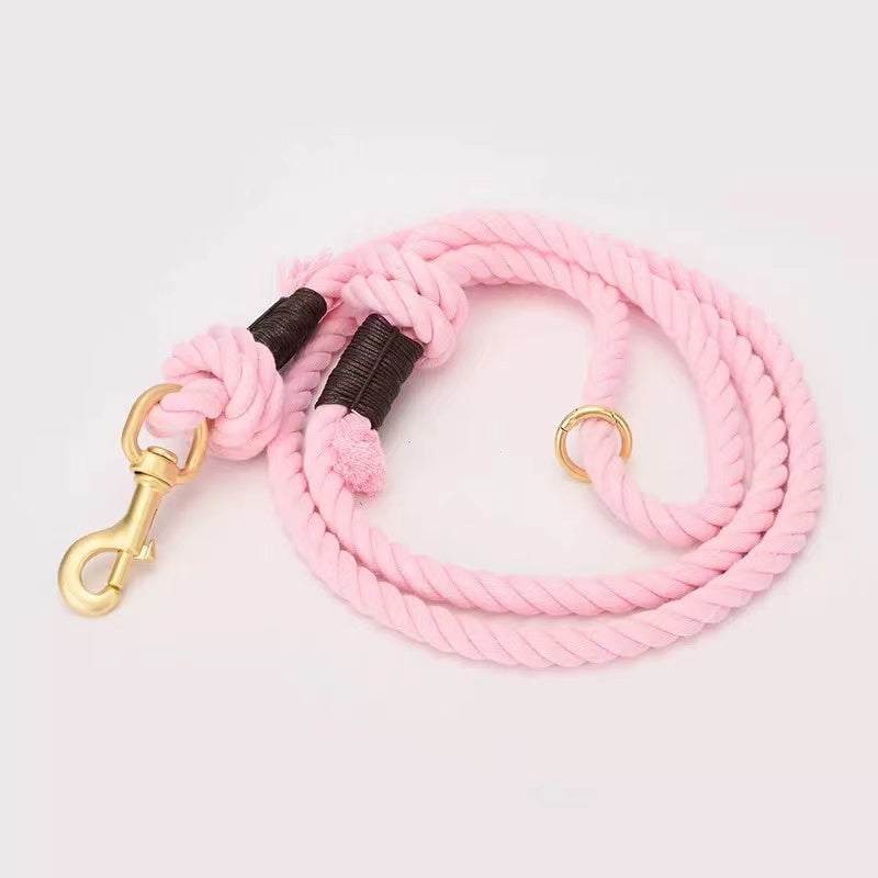 Dog Rope Leash - 	Donut Pink-0