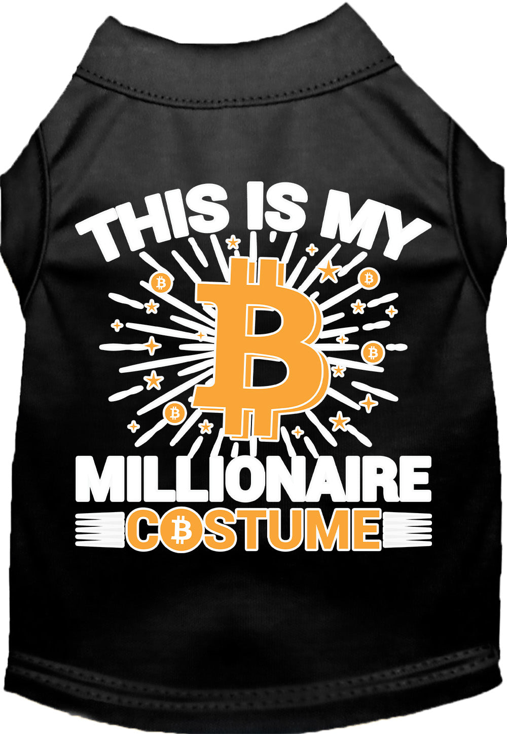 Funny Costume Cat or Dog Shirt for Pets "Bitcoin Bro Costume"-5