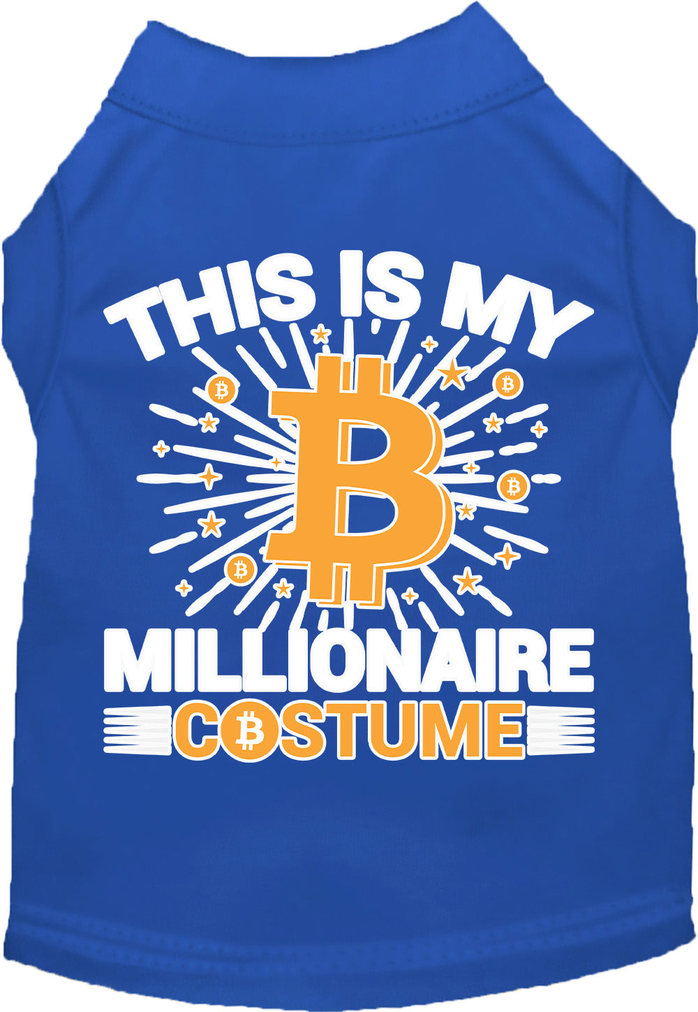 Funny Costume Cat or Dog Shirt for Pets "Bitcoin Bro Costume"-2