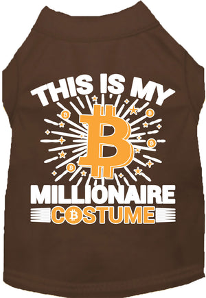 Funny Costume Cat or Dog Shirt for Pets "Bitcoin Bro Costume"-6