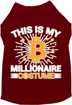 Funny Costume Cat or Dog Shirt for Pets "Bitcoin Bro Costume"-4