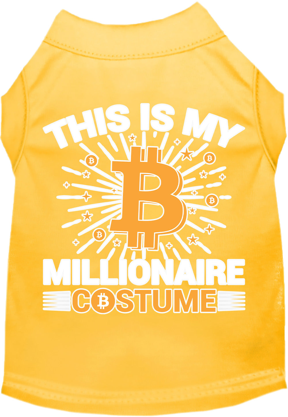 Funny Costume Cat or Dog Shirt for Pets "Bitcoin Bro Costume"-1