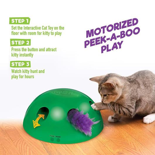 Peeking Mouse Interactive Cat Toy-2