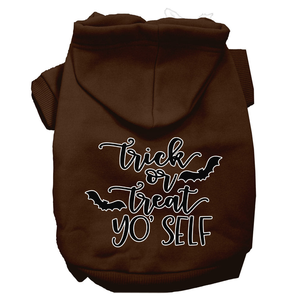 Halloween Pet, Dog & Cat Hoodie Screen Printed, "Trick Or Treat Yo' Self"-8