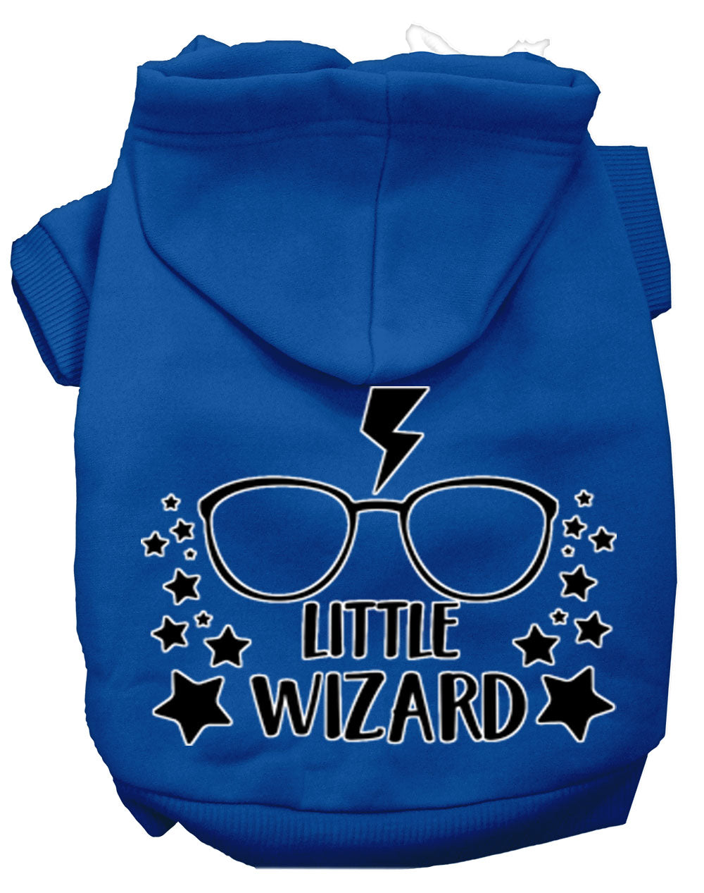 Pet Dog & Cat Hoodie Screen Printed, "Little Wizard"-6