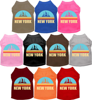 Adorable Cat or Dog Shirt for Pets "Retro New York"-0