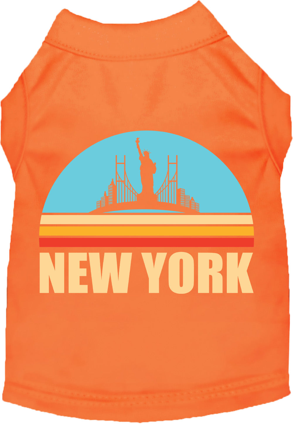 Adorable Cat or Dog Shirt for Pets "Retro New York"-4