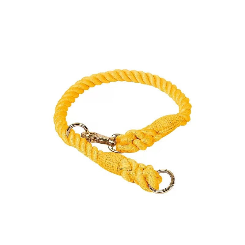 Cotton Rope Collar - Golden Yellow-0