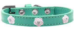 Dog, Puppy & Pet Widget Collar, "Light Pink Roses"-5