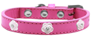 Dog, Puppy & Pet Widget Collar, "Light Pink Roses"-7