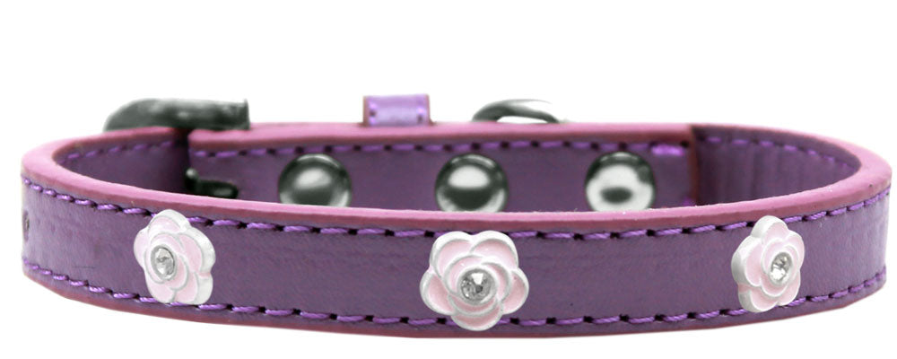 Dog, Puppy & Pet Widget Collar, "Light Pink Roses"-9