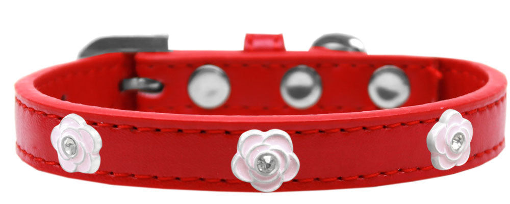 Dog, Puppy & Pet Widget Collar, "Light Pink Roses"-10