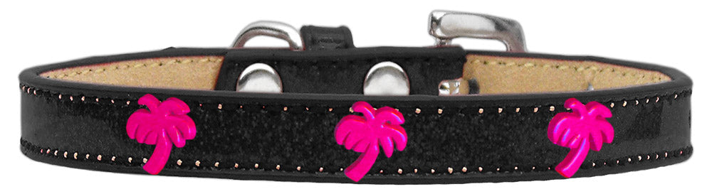 Dog, Puppy & Pet Widget Ice Cream Collar, "Pink Palm Tree"-5