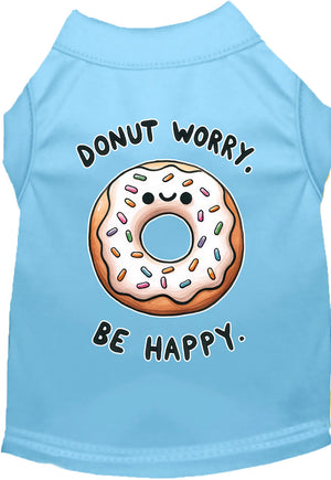 Adorable Cat or Dog Shirt for Pets "Donut Worry, Be Happy"-1